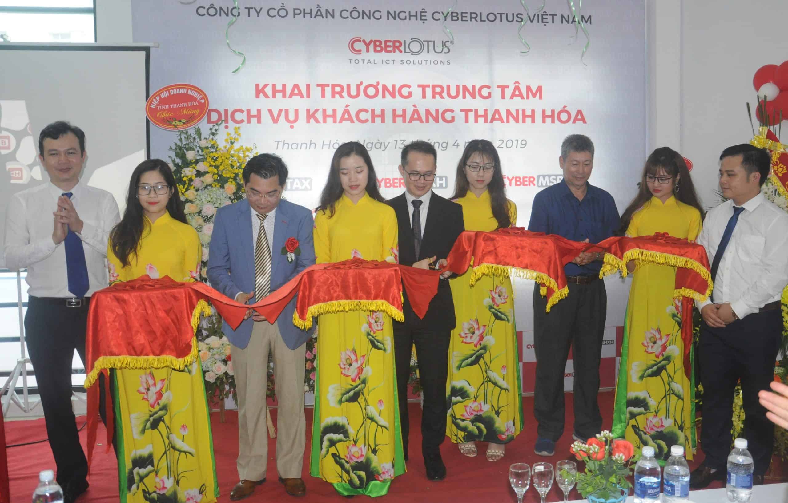 Công ty CyberLotus Việt Nam khai trương trung tâm dịch vụ khách hàng tại Thanh Hóa