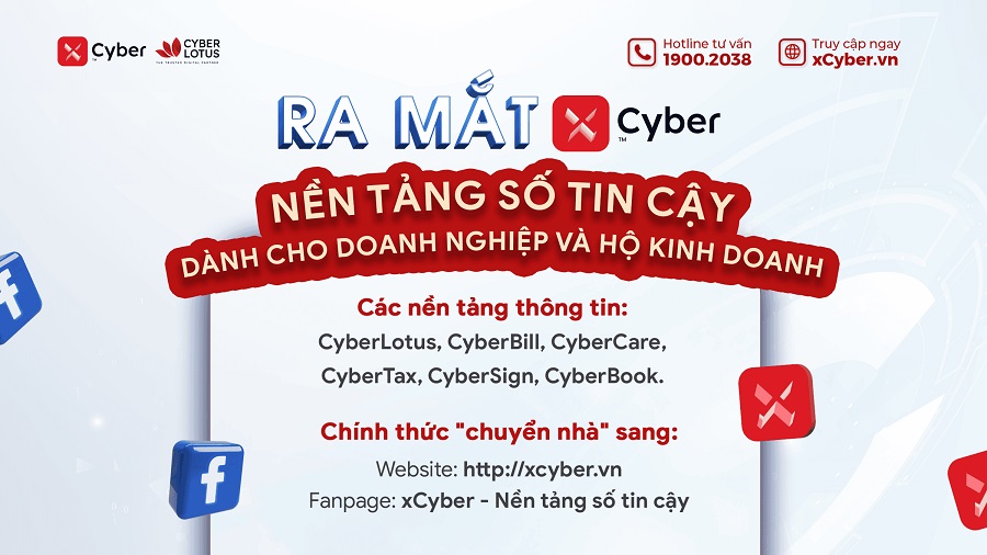Điểm nhấn Quý 4/2023, CyberLotus chính thức ra mắt xCyber - Nền tảng số tin cậy cho doanh nghiệp và hộ kinh doanh 2 xCyber – Nền tảng số tin cậy cho doanh nghiệp và hộ kinh doanh