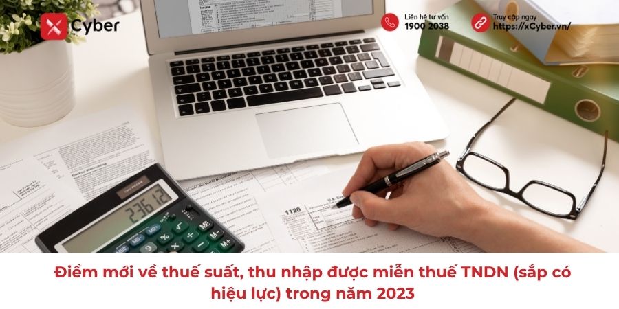 Điểm mới về thuế suất, thu nhập được miễn thuế TNDN