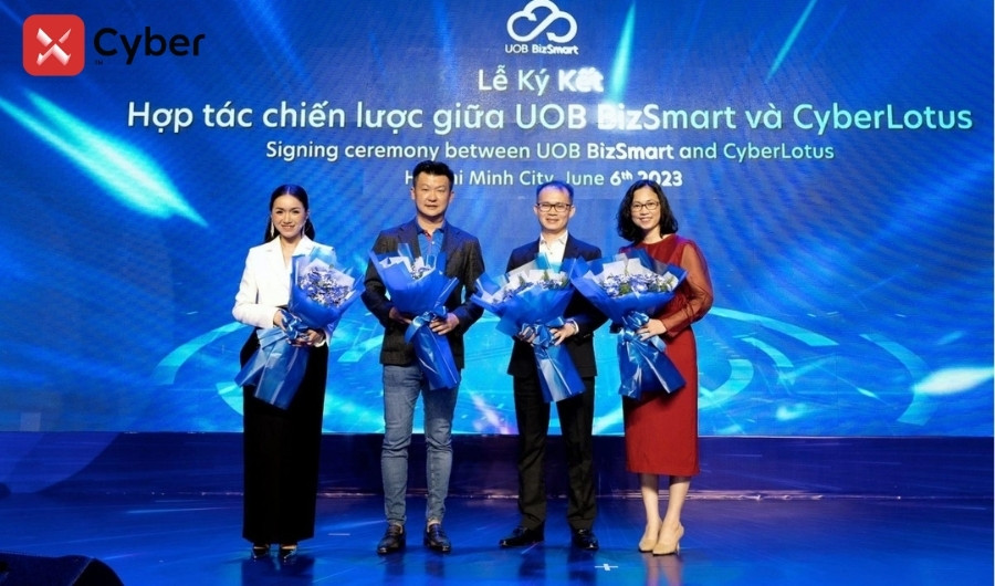 Lễ ký kết hợp tác giữa Cyber Lotus và Ngân hàng UOB: Mở lối chuyển đổi số cho doanh nghiệp Việt Nam