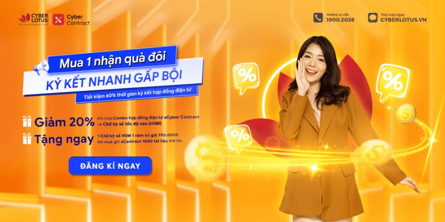 Ưu đãi tưng bừng – Mừng ra mắt xCyber Contract 1 Ưu đãi ra mắt phần mềm Hợp đồng điện tử xCyber Contract