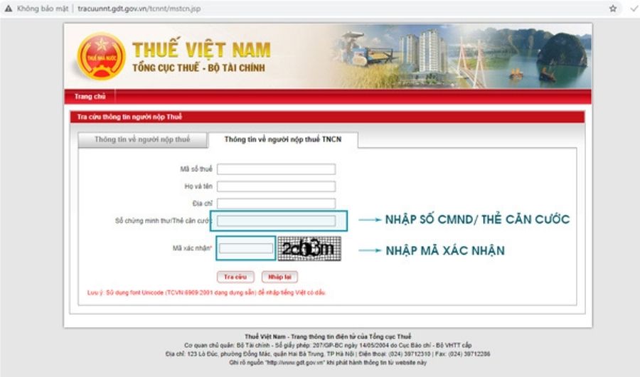 Cách tra cứu mã số thuế thu nhập cá nhân trên cổng thông tin Thuế Việt Nam
