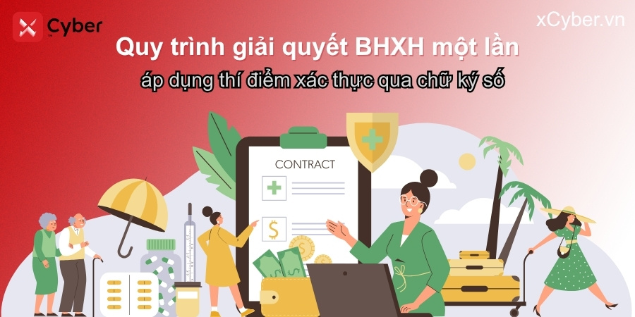 Quy trình giải quyết BHXH một lần áp dụng thí điểm xác thực qua chữ ký số chỉ với 4 bước