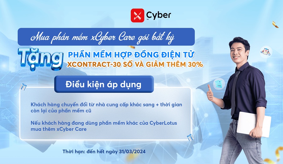 Ưu đãi khi mua phần mềm BHXH xCyber Care