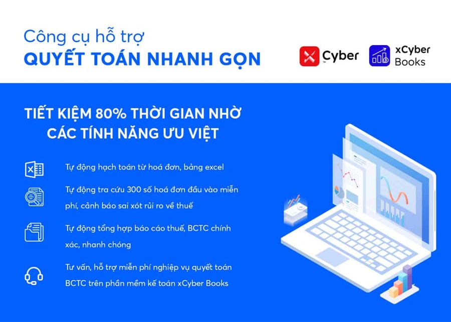 |Vietstock|Vượt qua "cơn bão" báo cáo tài chính với bộ đôi công cụ hỗ trợ từ xCyber 6 công cụ hỗ trợ quyết toán bctc