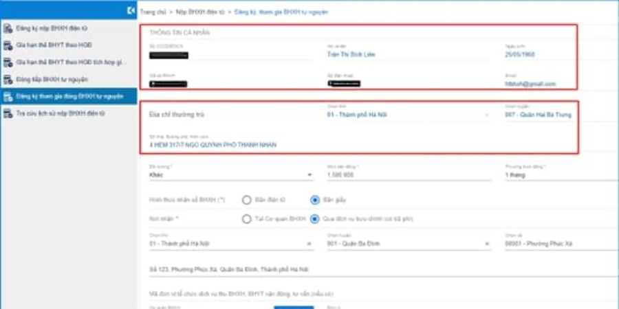 Tất tần tật về đăng ký bảo hiểm xã hội tự nguyện online mới nhất 2025 6 Kiểm tra thông tin hiển thị trên hệ thống dịch vụ công