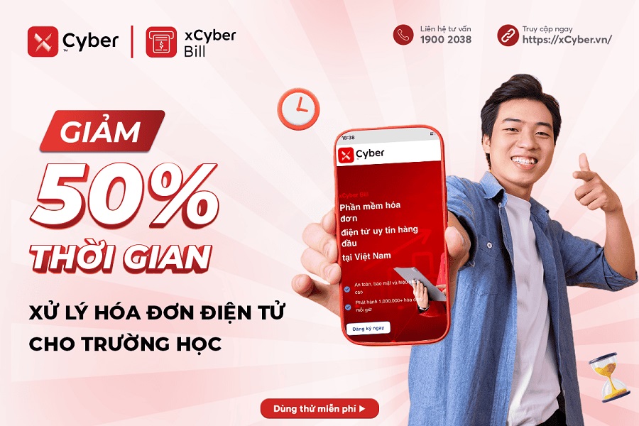 Giảm 50% thời gian xử lý hóa đơn điện tử cho trường học với xCyber Bill - Chữ ký số HSM 17 Giảm 50% thời gian xử lý hóa đơn điện tử cho trường học với xCyber Bill – Chữ ký số HSM
