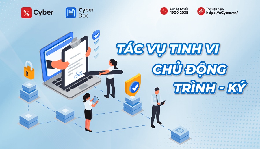 XCYBER DOC - TÁC VỤ TINH VI, CHỦ ĐỘNG TRÌNH KÝ 1 xCyber Doc giúp quản lý, lưu trữ và xử lý dữ liệu hiệu quả