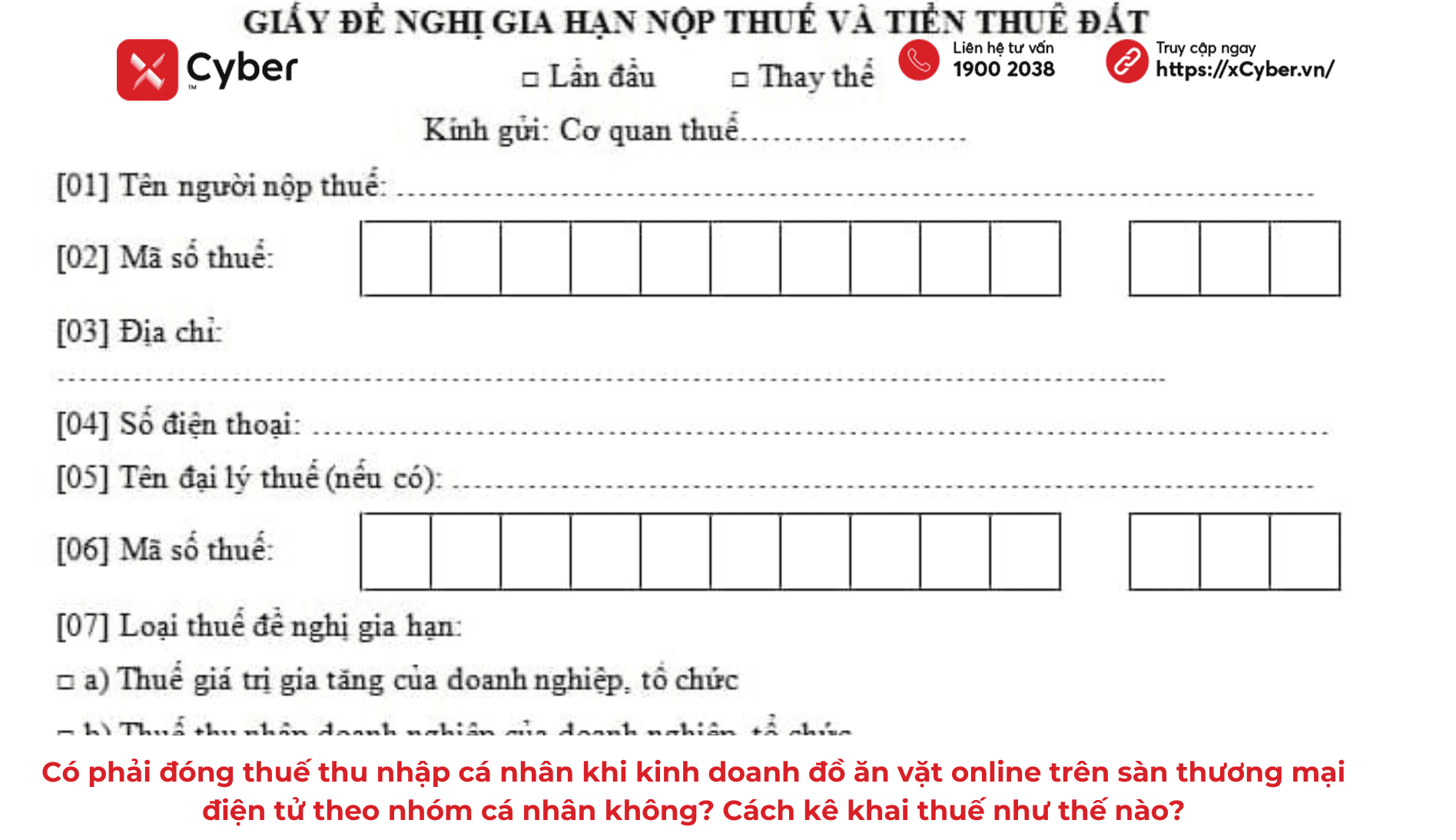 Gia hạn nộp thuế GTGT