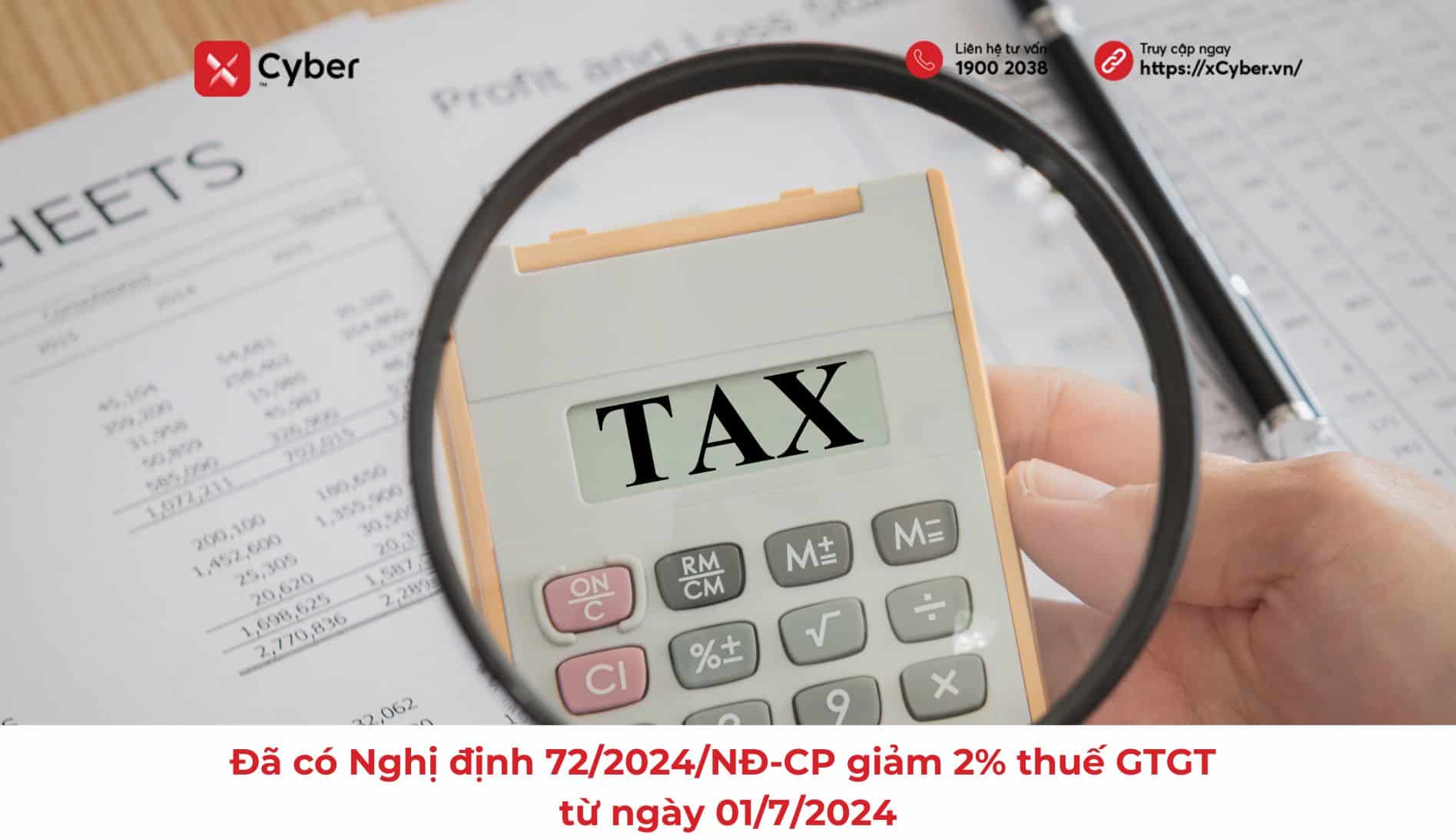 Nghị định 72/2024/NĐ-CP giảm 2% thuế GTGT từ ngày 01/7/2024
