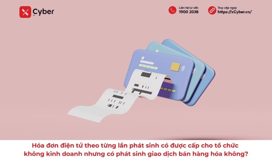 Hóa đơn điện tử theo từng lần phát sinh có được cấp cho tổ chức không kinh doanh nhưng có phát sinh giao dịch bán hàng hóa không?