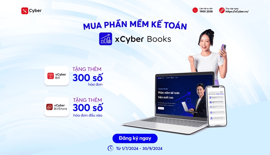 xCyber Books, phần mềm kế toán hiệu suất cao với tính năng 5 trong 1