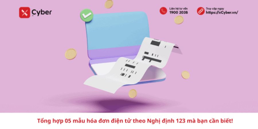 05 mẫu hóa đơn điện tử theo Nghị định 123 bạn cần biết