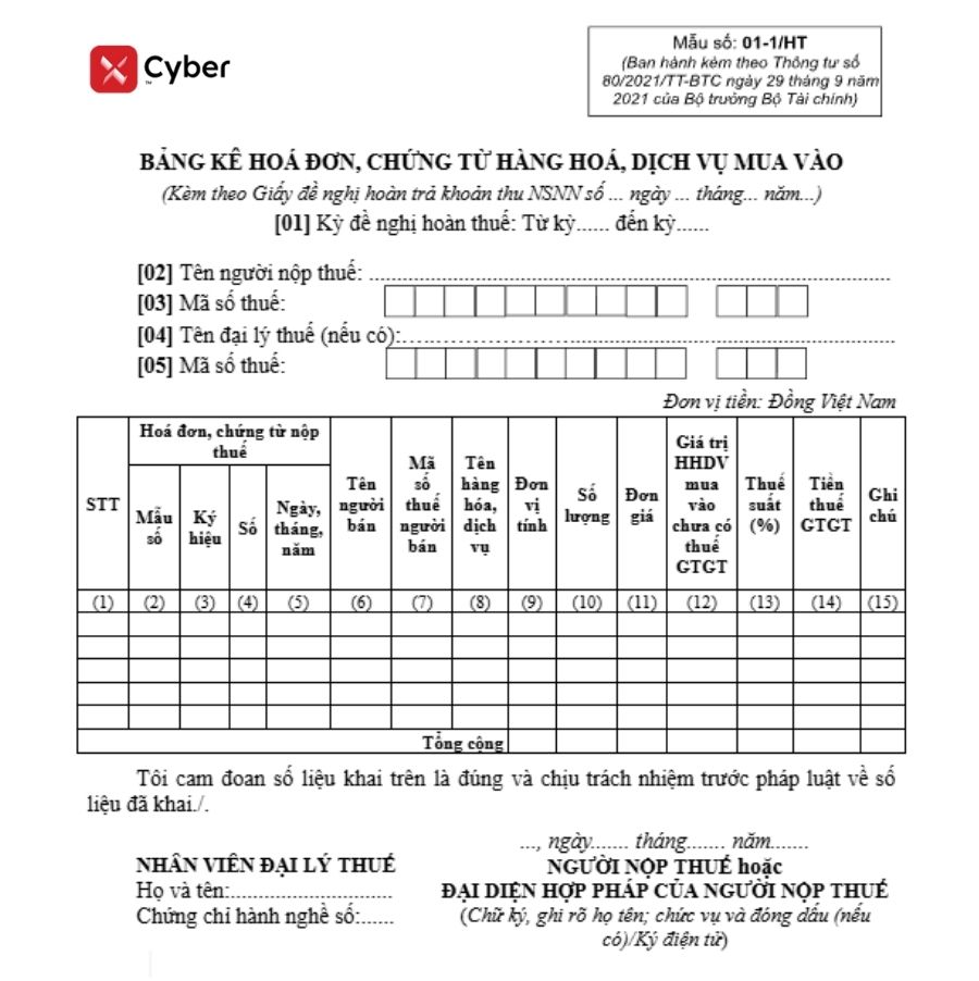 mẫu số 01-1/ht mới nhất
