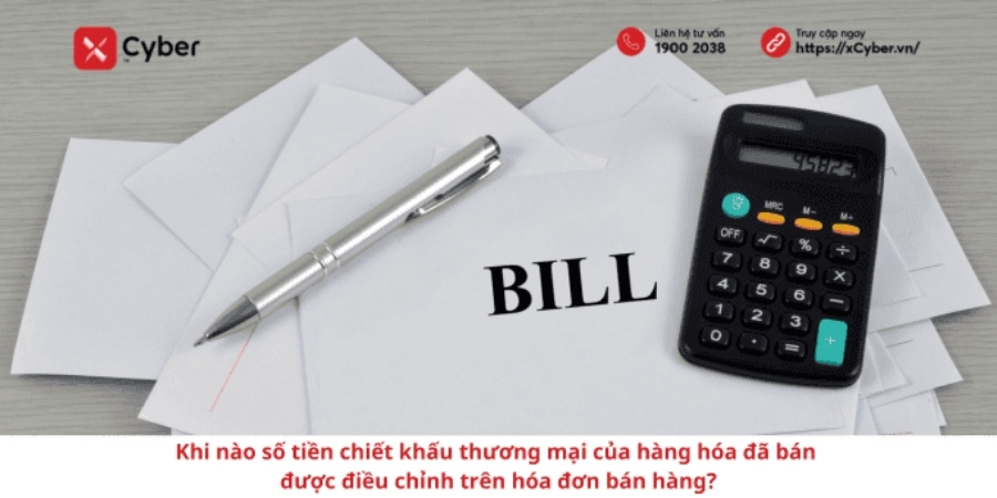 Khi nào số tiền chiết khấu thương mại của hàng hóa đã bán được điều chỉnh trên hóa đơn bán hàng? 1 Khi nào số tiền chiết khấu thương mại của hàng hóa đã bán được điều chỉnh trên hóa đơn bán hàng?
