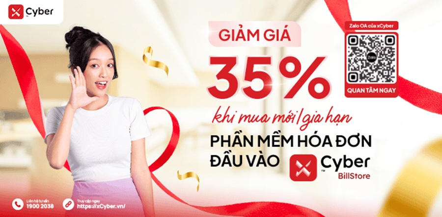 XCYBER BILLSTORE TUNG LÌ XÌ ĐẦU NĂM - GIẢM GIÁ 𝟑𝟓% KHI MUA MỚI/ GIA HẠN 1 xCyber Billstore khuyến mãi lì xì đầu năm lên tới 35%