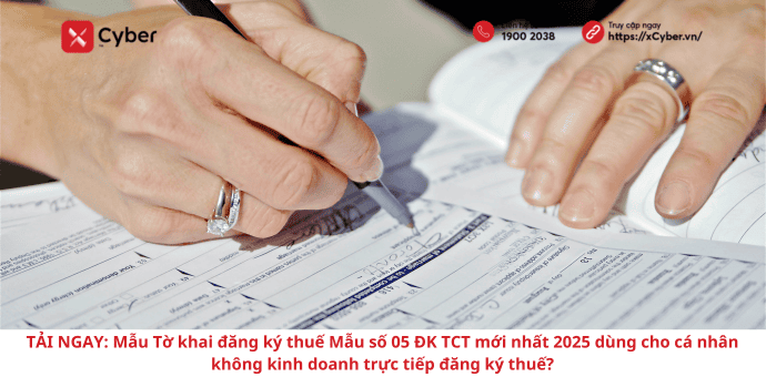 Tờ khai đăng ký thuế Mẫu số 05 ĐK TCT