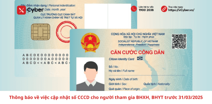 cập nhật số căn cước công dân