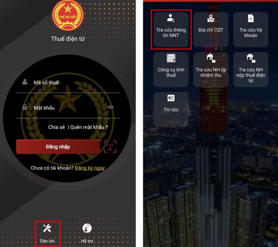 Cách tra cứu nợ thuế TNCN trên Etax mobile - Bước 3