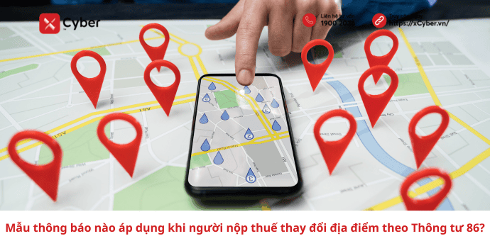 Mẫu thông báo áp dụng khi người nộp thuế thay đổi địa điểm theo Thông tư 86?