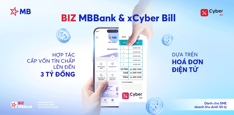 MB và CyberLotus hợp tác cấp vốn tín chấp lên đến 3 tỷ đồng