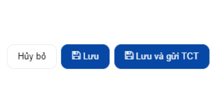 Các nút thao tác để hoàn tất đăng ký