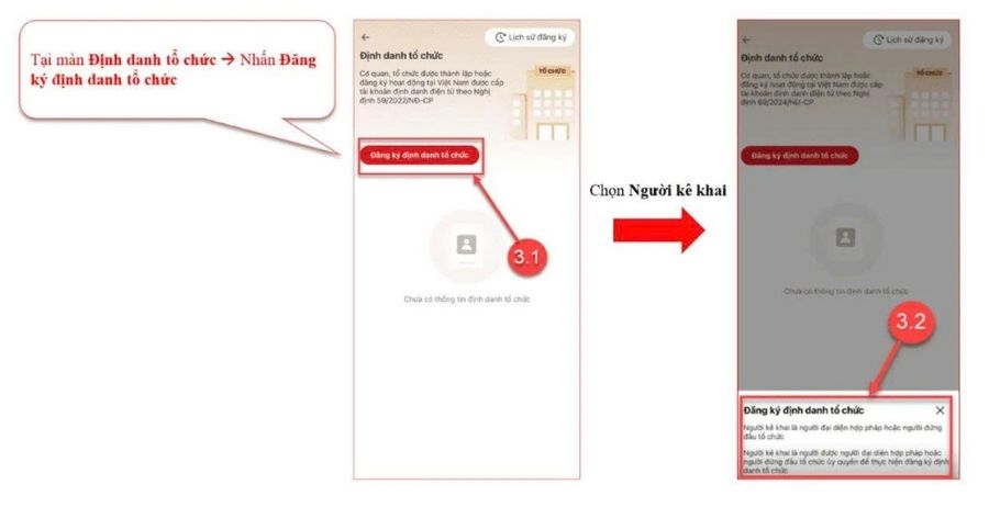 Hướng dẫn đăng ký định danh điện tử cho doanh nghiệp trên VNeID - bước 4