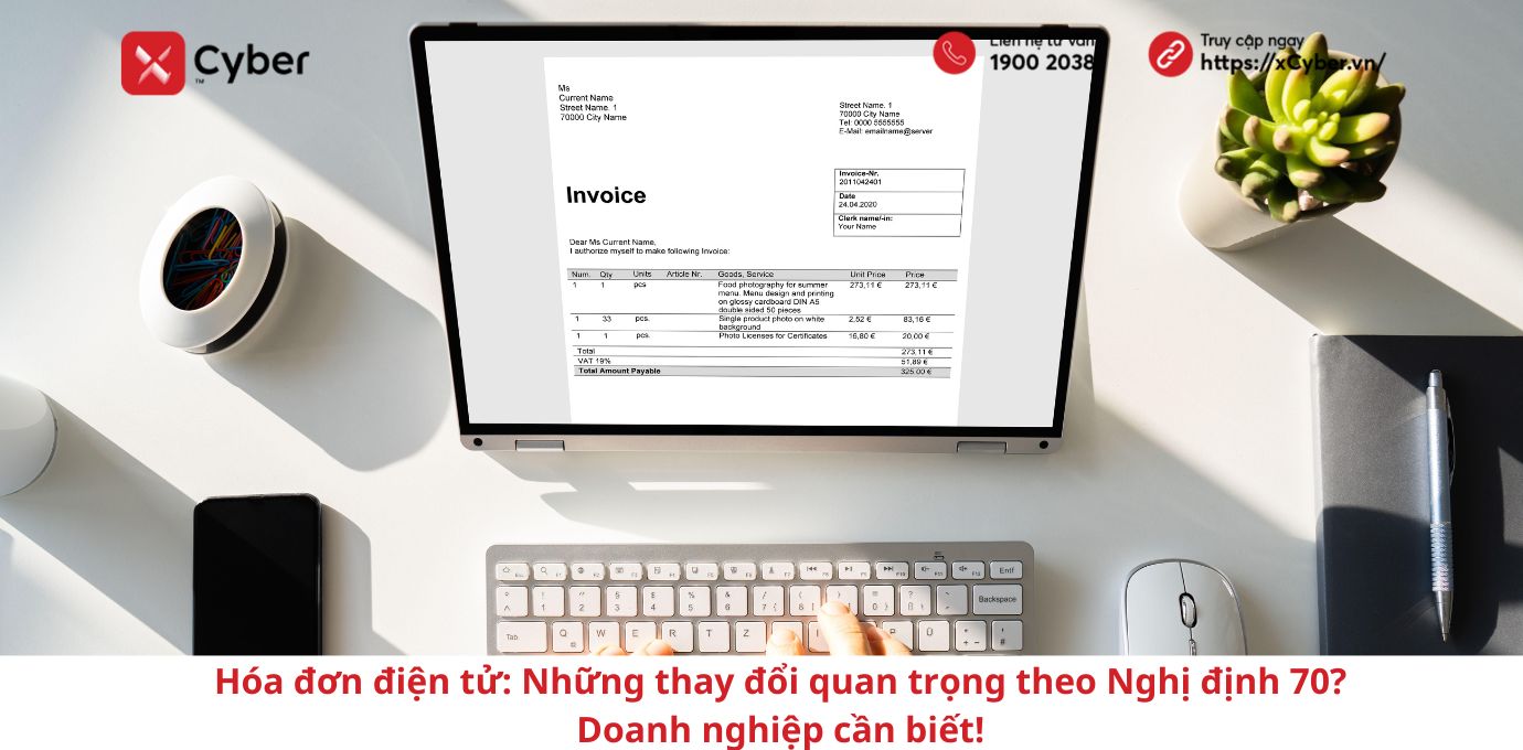 Hóa đơn điện tử: Những thay đổi quan trọng theo Nghị định 70 – Doanh nghiệp cần biết!