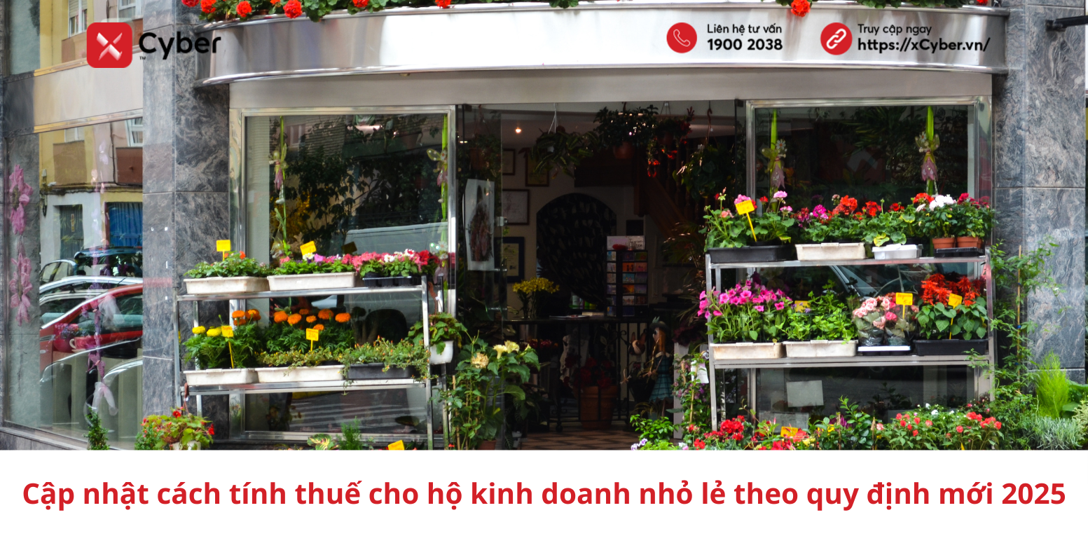 Cập nhật cách tính thuế cho hộ kinh doanh nhỏ lẻ theo quy định mới 2025