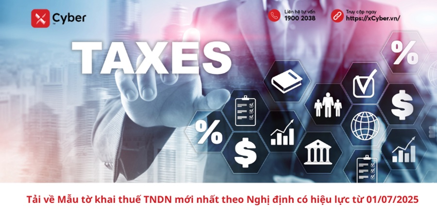 Mẫu tờ khai thuế TNDN mới nhất từ 01/07/2025