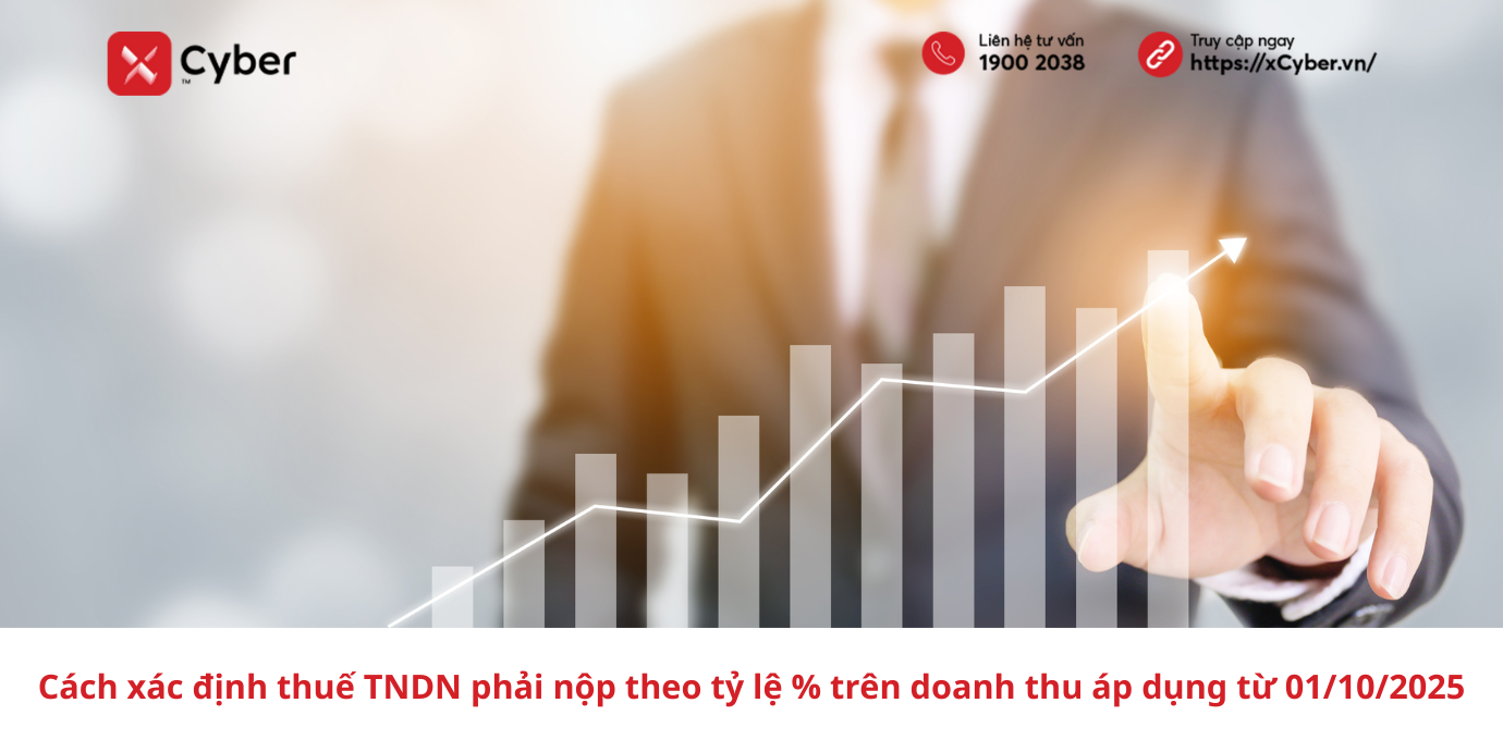 Cách xác định thuế TNDN phải nộp theo tỷ lệ % trên doanh thu áp dụng từ 01/10/2025
