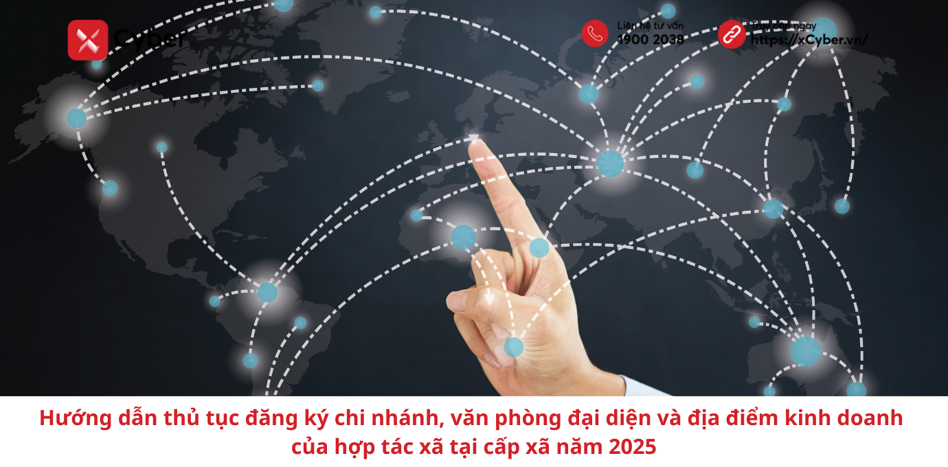 Hướng dẫn thủ tục đăng ký chi nhánh, văn phòng đại diện và địa điểm kinh doanh của hợp tác xã tại cấp xã năm 2025