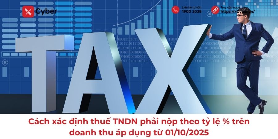 Cách xác định thuế TNDN phải nộp theo tỷ lệ % trên doanh thu áp dụng từ 01/10/2025 17 Cách xác định thuế TNDN phải nộp theo tỷ lệ % trên doanh thu áp dụng từ 01/10/2025