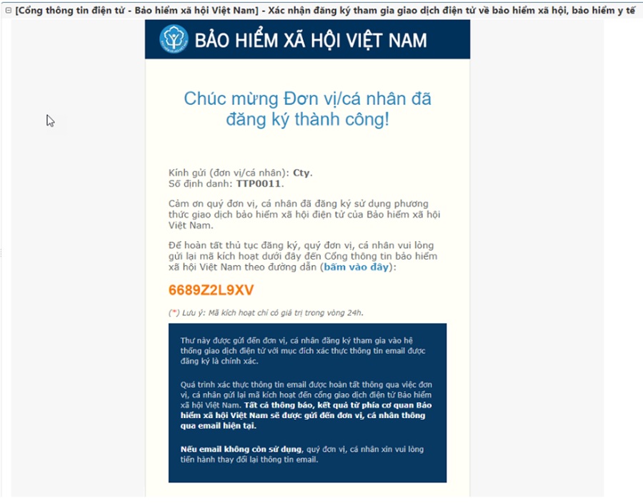 Hướng dẫn cấp mã đơn vị Bảo hiểm xã hội (BHXH) lần đầu trên phần mềm BHXH điện tử xCyber Care 4 cấp mã đơn vị BHXH lần đầu trên phần mềm BHXH điện tử xCyber Care - bước 3.1