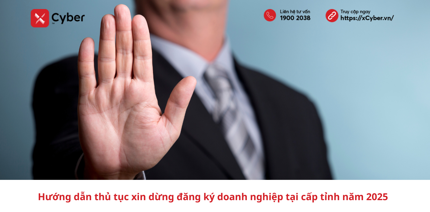 Hướng dẫn thủ tục xin dừng đăng ký doanh nghiệp tại cấp tỉnh năm 2025