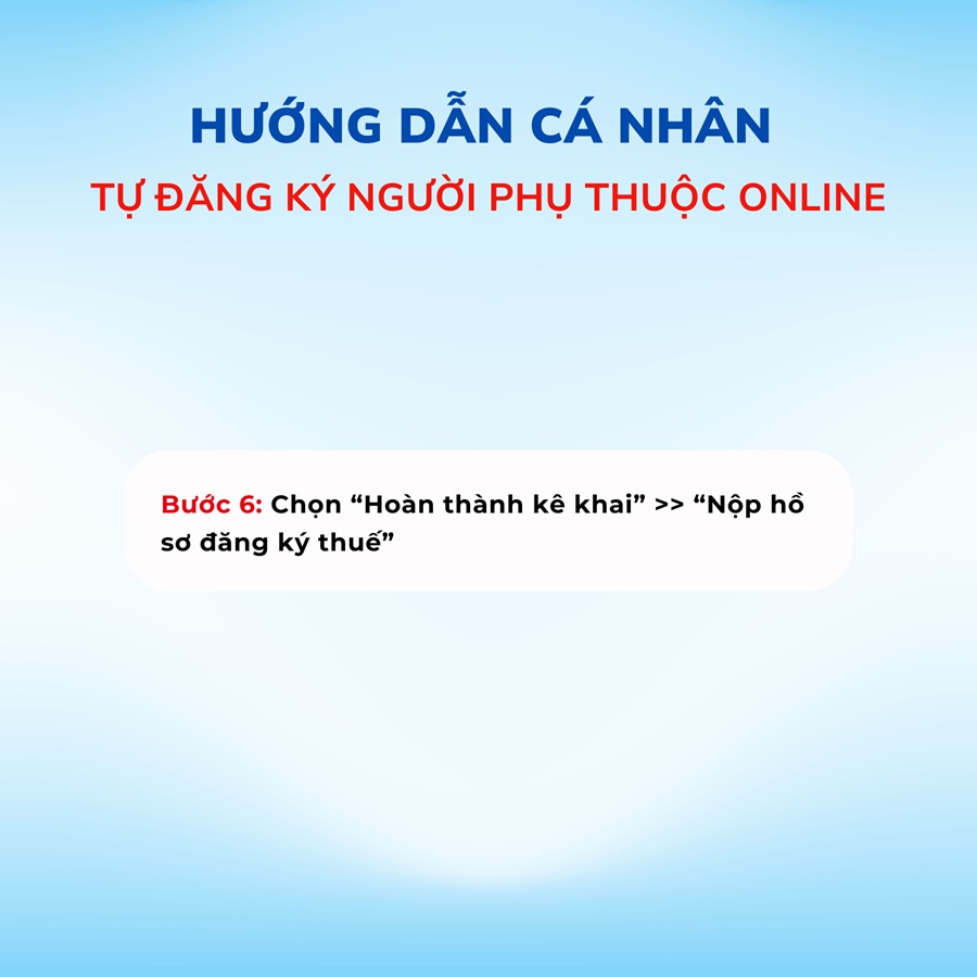 cách cá nhân tự đăng ký người phụ thuộc online - bước 6