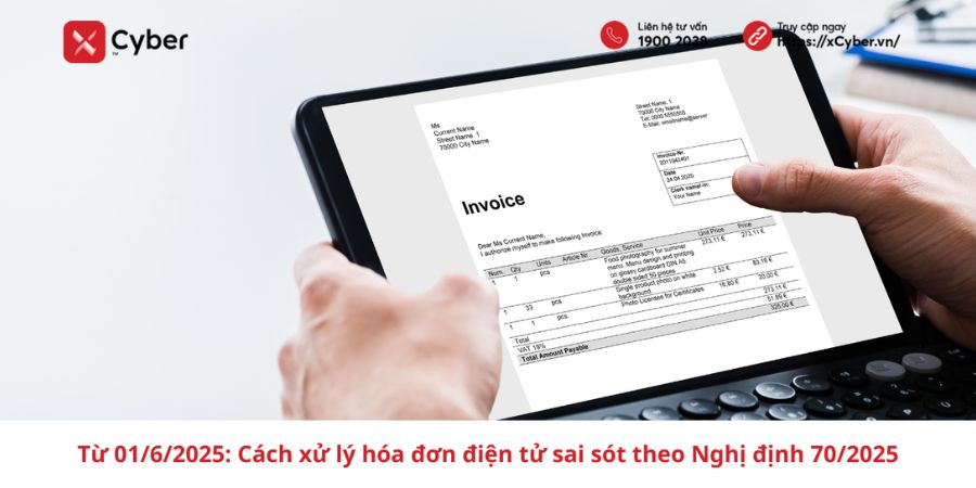 Cách xử lý hóa đơn điện tử sai sót theo Nghị định 70