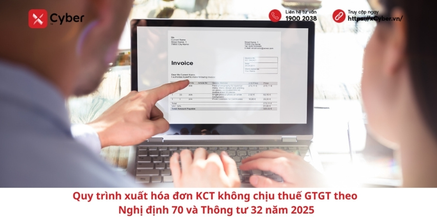 Quy trình xuất hóa đơn KCT không chịu thuế GTGT theo Nghị định 70 và Thông tư 32