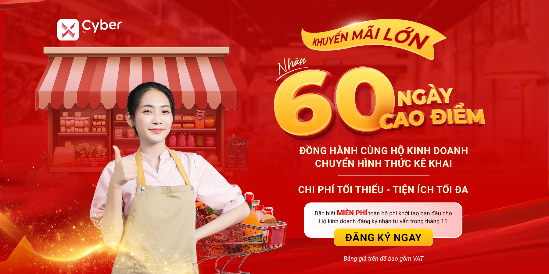 Khuyến mại lớn nhân 60 ngày cao điểm chuyển đổi hình thức kê khai