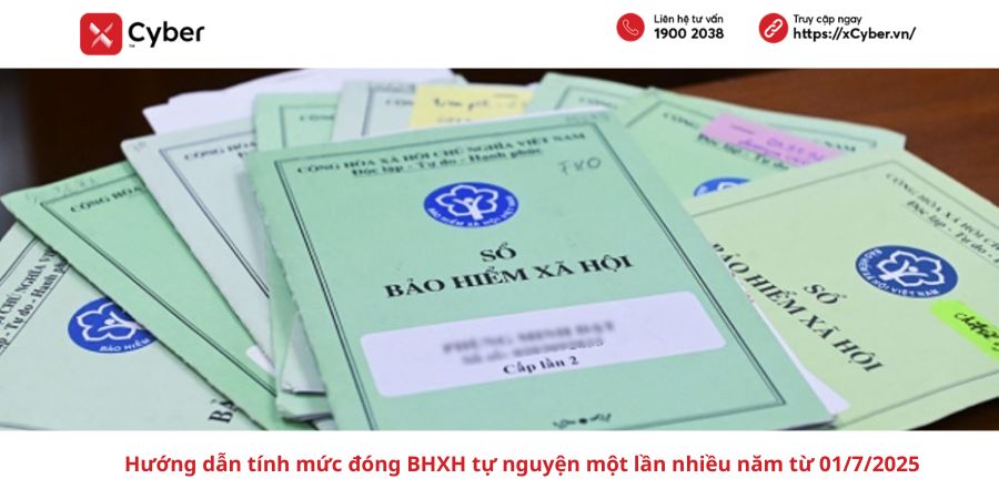Cách tính BHXH tự nguyện một lần nhiều năm