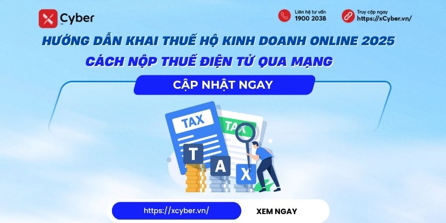 Hướng dẫn khai thuế hộ kinh doanh online 2025