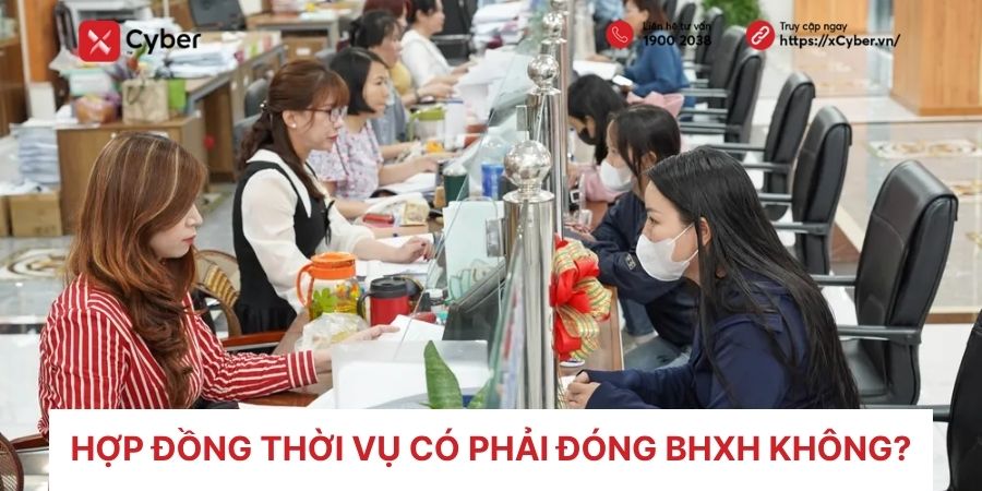 hợp đồng thời vụ có phải đóng bảo hiểm không