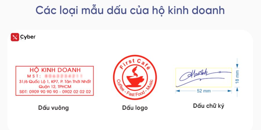 Hộ kinh doanh có tư cách pháp nhân không? Quy định về con dấu và hợp đồng 4 các loại con dấu hộ kinh doanh được sử dụng