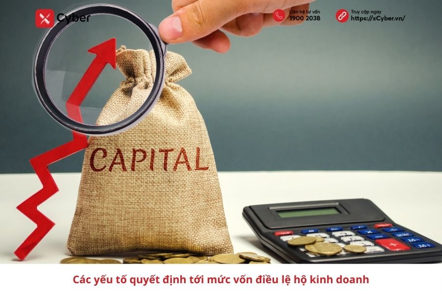 các yếu tố ảnh hưởng tới mức vốn điều lệ hộ kinh doanh
