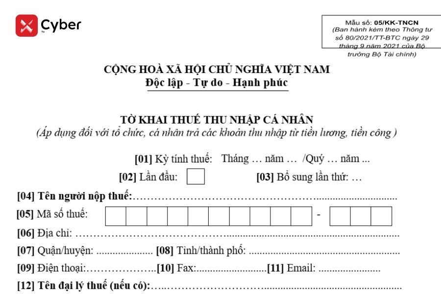 Hạn nộp tờ khai quý 4/2025 và lưu ý quan trọng cho doanh nghiệp 2 Mẫu tờ khai nộp thuế TNCN mới nhất theo quy định