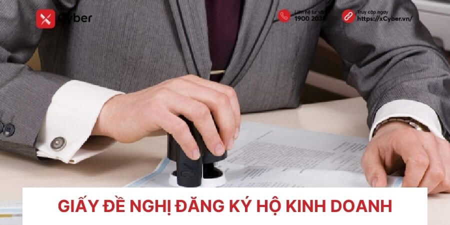 mẫu giấy đề nghị đăng ký hộ kinh doanh