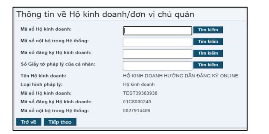 nộp hồ sơ giải thể hộ kinh doanh online trên hokinhdoanh.dkkd.gov.vn
