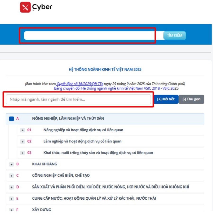 Tra cứu ngành nghề kinh doanh của doanh nghiệp trước khi thành lập