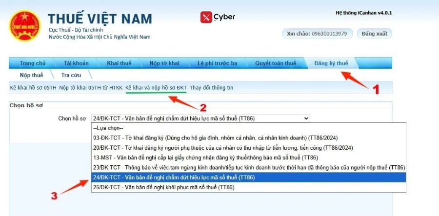 Cách hủy mã số thuế người phụ thuộc có 2 mã số thuế