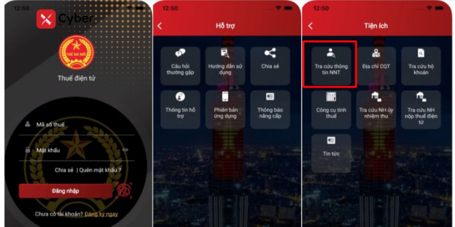 Tra cứu nợ thuế doanh nghiệp trên Etax Mobile - Bước 3